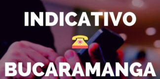 Indicativo Bucaramanga