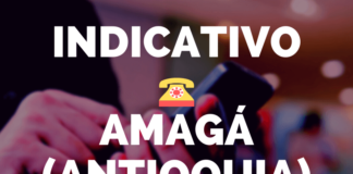 Indicativo Amaga Antioquia