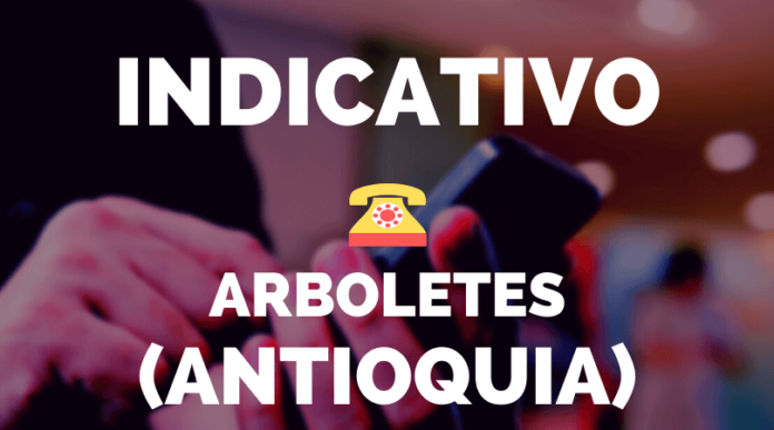 Indicativo Arboletes Antioquia
