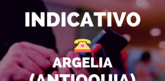 Indicativo Argelia Antioquia