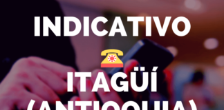 Indicativo Itagüí Antioquia
