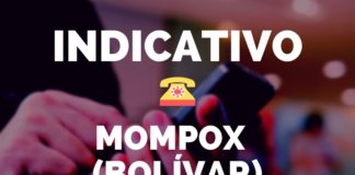 Indicativo mompox bolivar