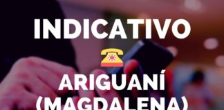 indicativo ariguani magdalena