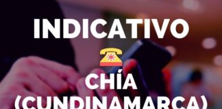 indicativo chia cundinamarca