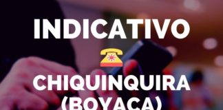 indicativo chiquinquira boyaca