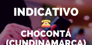 indicativo choconta cundinamarca