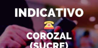 indicativo corozal sucre