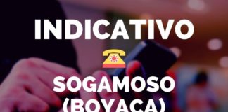 indicativo sogamoso boyaca