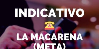 indicativo telefonico la macarena meta