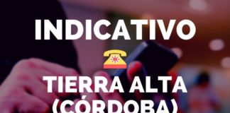 indicativo tierra alta cordoba